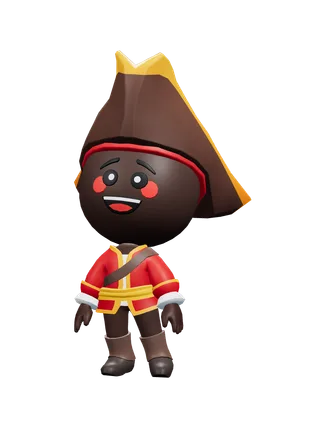 Illustration of a child dressed as a firefighter